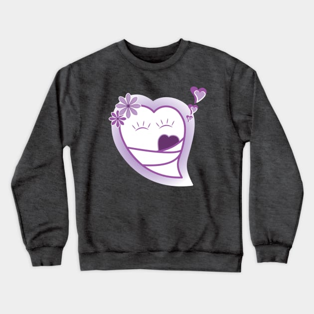 Loving Heart Crewneck Sweatshirt by dkdesigns27